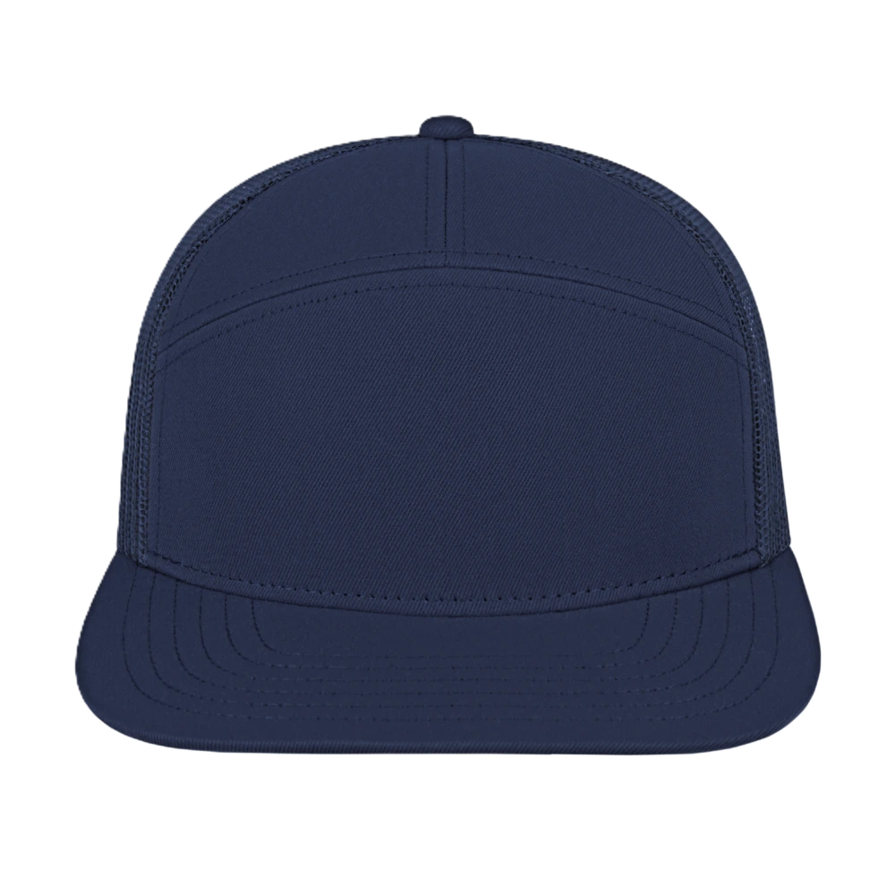 Blue Generation 7 Panel Trucker Cap-BG1557C