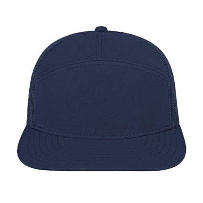 Blue Generation 7 Panel Trucker Cap-BG1557C