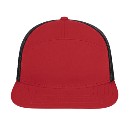 Blue Generation 7 Panel Trucker Cap-BG1557C