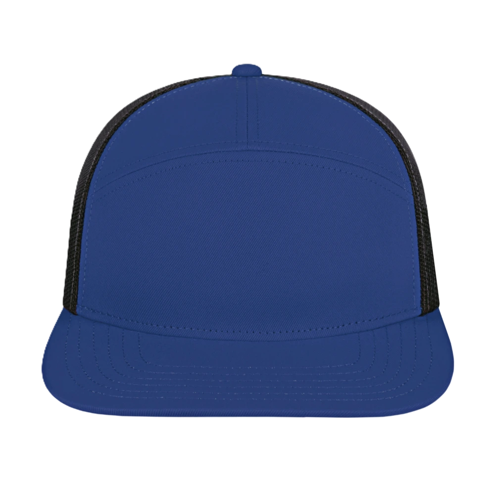 Blue Generation 7 Panel Trucker Cap-BG1557C