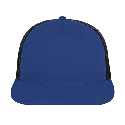 Blue Generation 7 Panel Trucker Cap-BG1557C