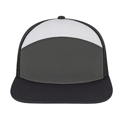 Blue Generation 7 Panel Trucker Cap-BG1557C