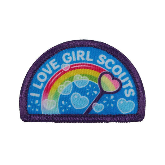 Girl Scouts I Love Girl Scouts Rainbow Sew-On Patch - 18087