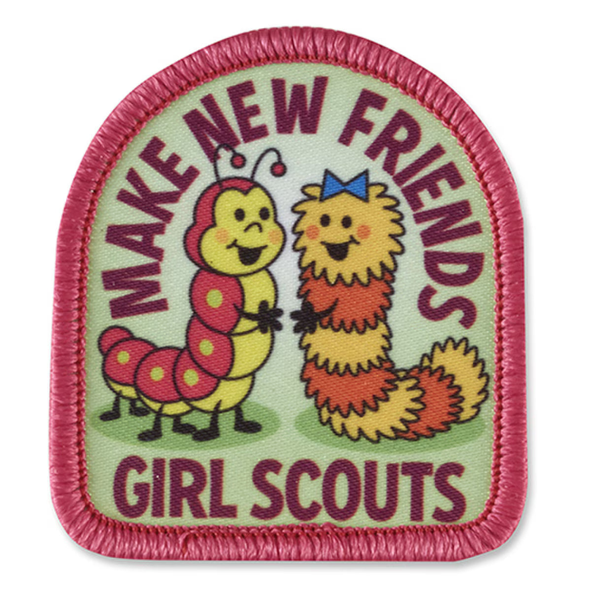 Make New Friends Caterpillars Sew-On Patch - Basics Clothing Store