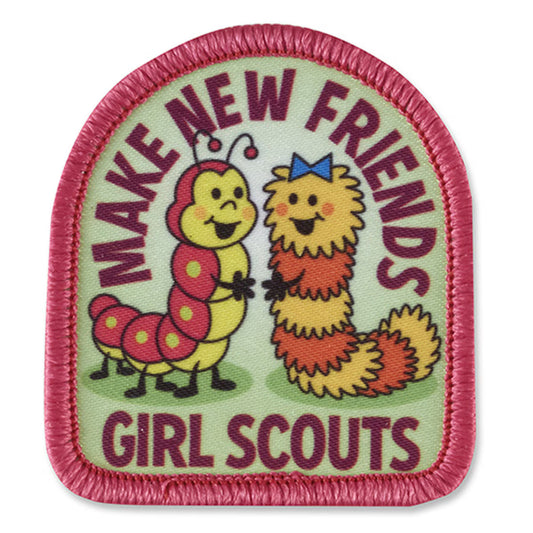 Make New Friends Caterpillars Sew-On Patch - Basics Clothing Store