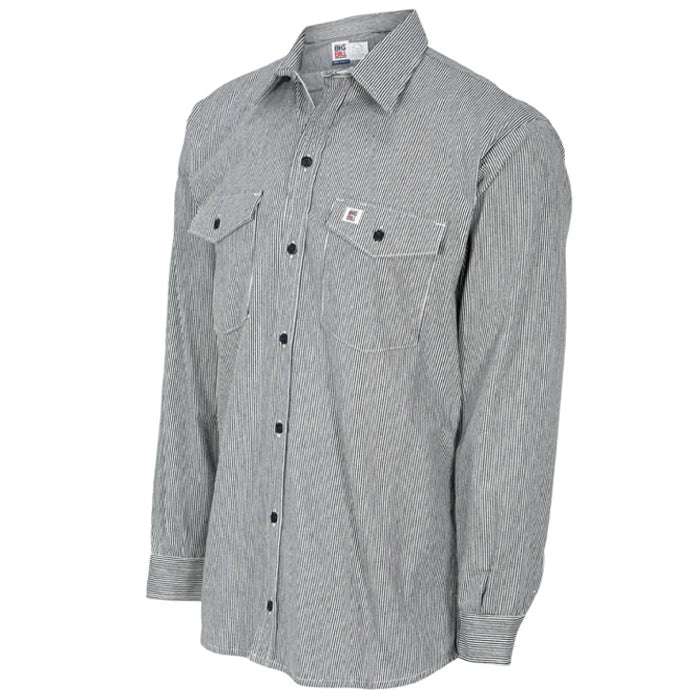 Big Bill Hickory Stripe Long-Sleeve Button Shirt