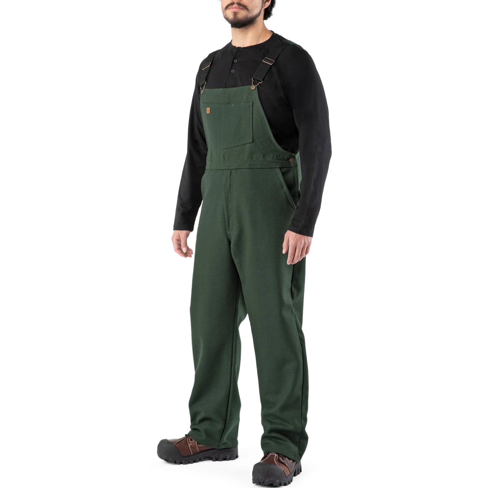 Big Bill Wool Bib -Green -194 - Basics Clothing Store