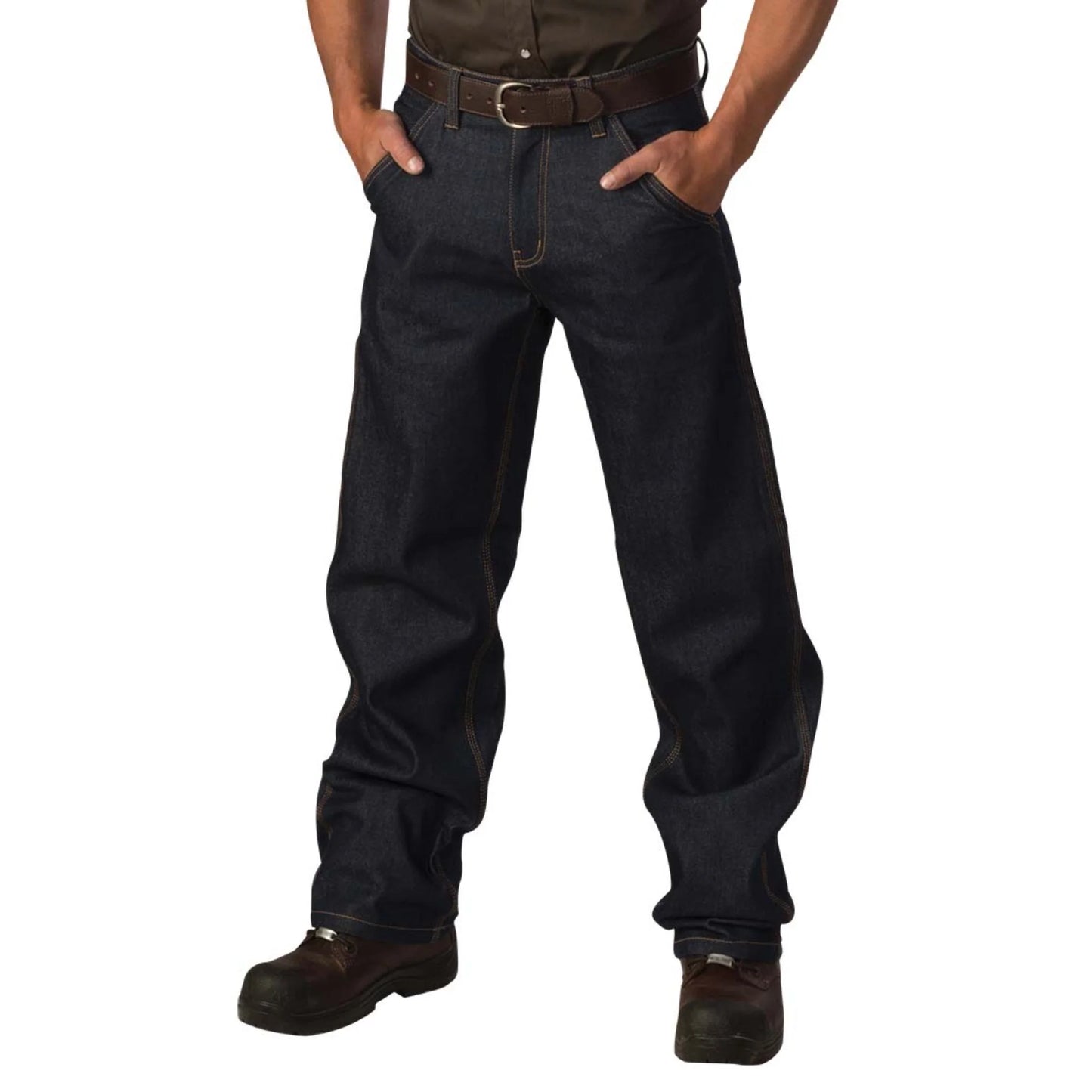 Big Bill Relaxed Fit Logger Jeans - Navy -1983