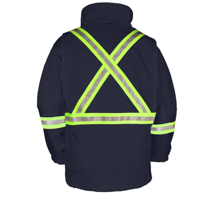 Big Bill  Flame Resistant Softshell Jacket with Reflective Tape - Navy -2015TL