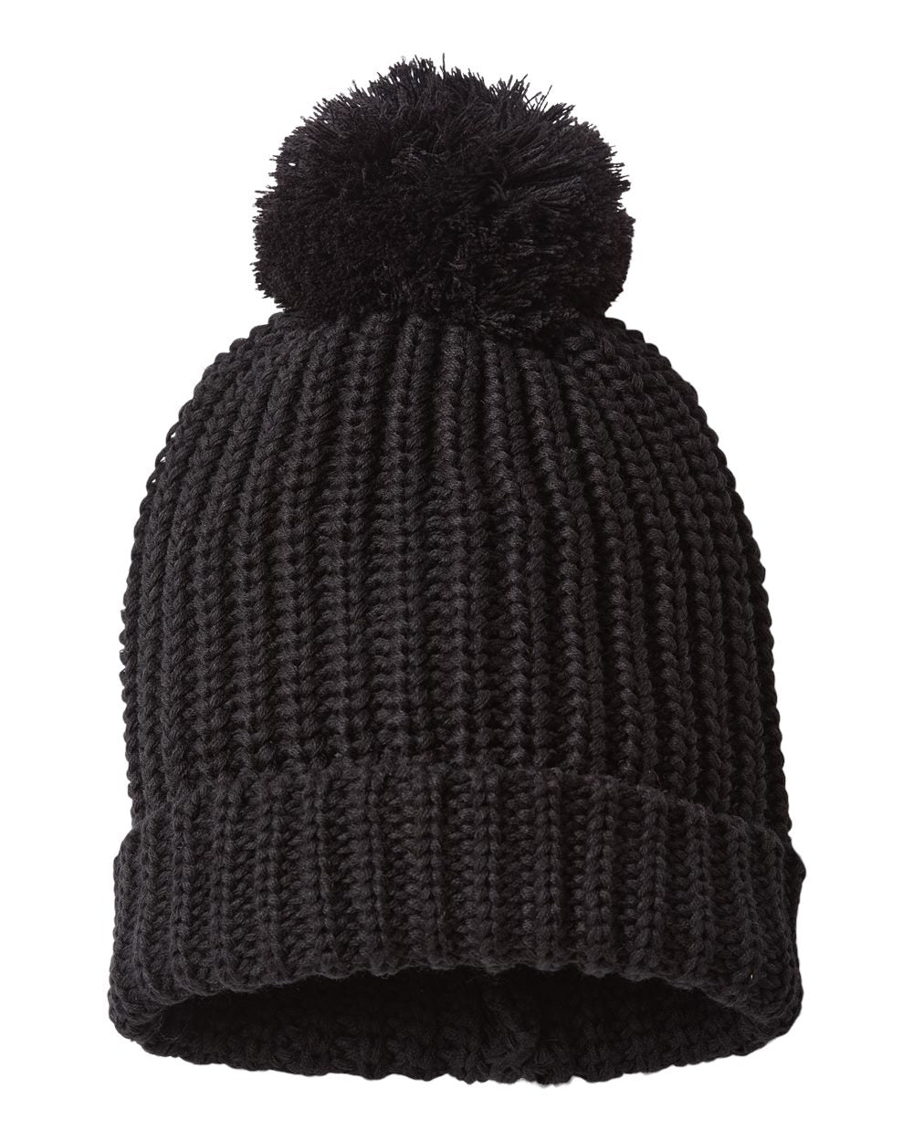 Richardson - Chunky Cable with Cuff & Pom Beanie - 143R