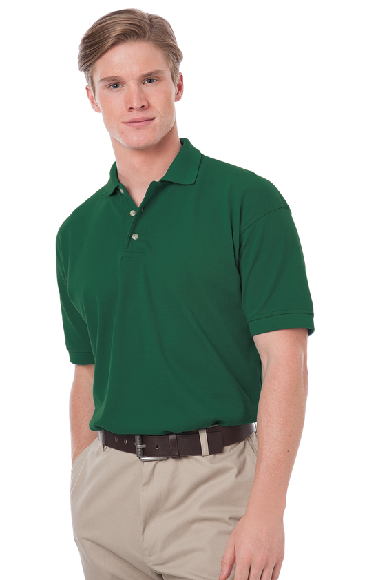 Blue Generation Men's Cotton Pique Polo-BG2201 -Hunter