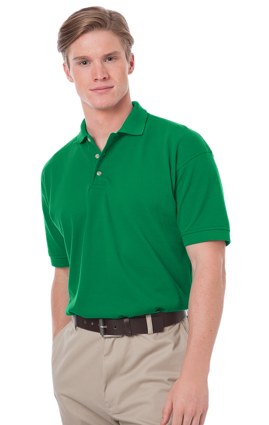 Blue Generation Men's Cotton Pique Polo-BG2201 -Kelly