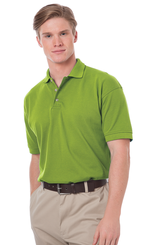 Blue Generation Men's Cotton Pique Polo-BG2201 -Kiwi
