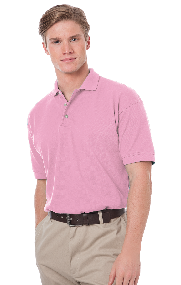 Blue Generation Men's Cotton Pique Polo - BG2201C - Clearance - Pink - XS-2X-3X-4X-5X-6X-7X-8X