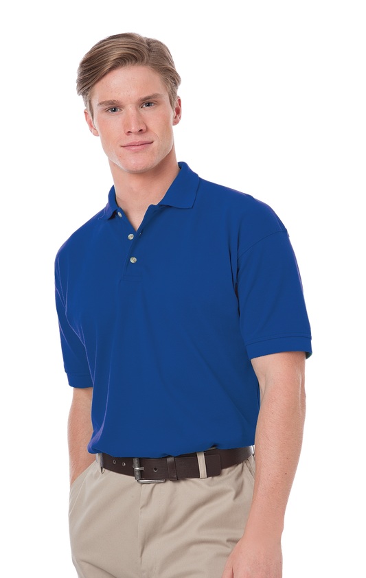 Blue Generation Men's Cotton Pique Polo-BG2201 -Royal