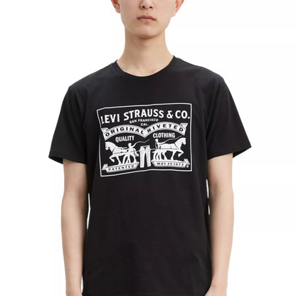 Levi's Men's 2-Horrse Graphic Regular Fit Crewneck T-Shirt