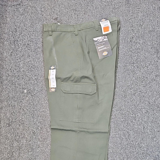 Dickies 13" Loose Fit Cargo Shorts, Olive Green, 30W, Clearance