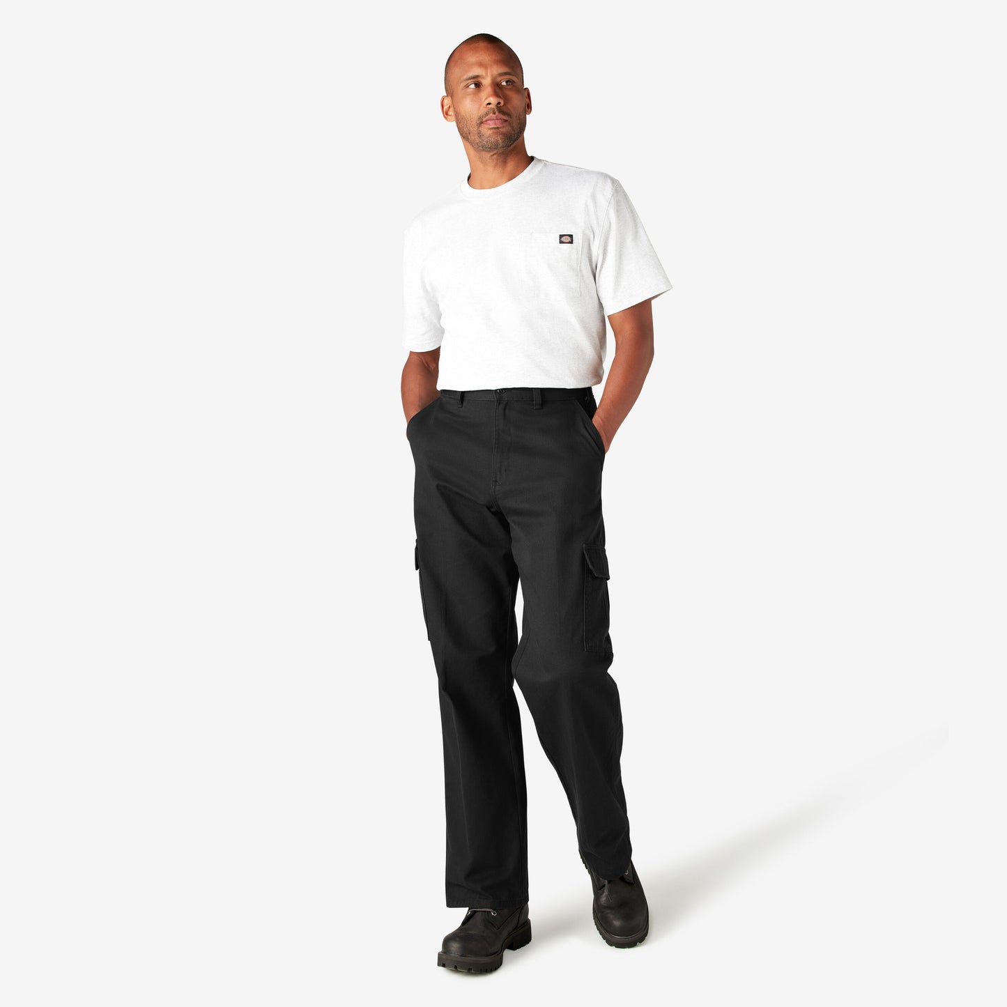 Dickies Loose Fit Cargo Pants - Rinsed Black