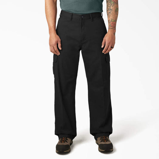 Dickies Loose Fit Cargo Pants, Black, 38W x 30L, Clearance