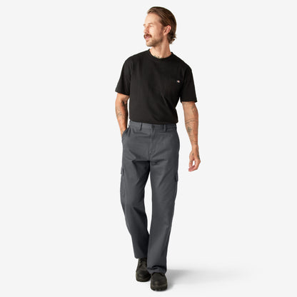 Dickies Loose Fit Cargo Pants - Rinsed Charcoal Gray