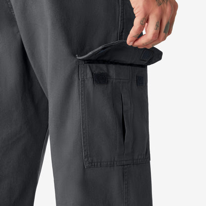 Dickies Loose Fit Cargo Pants - Rinsed Charcoal Gray