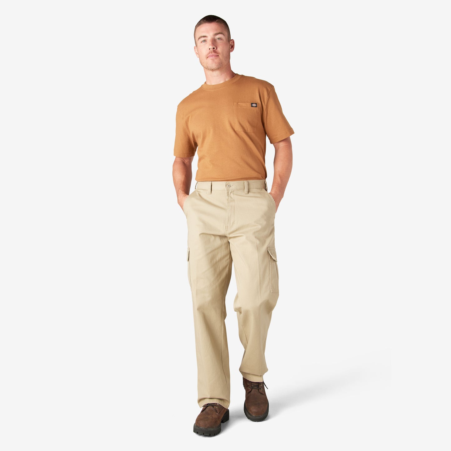 Dickies Loose Fit Cargo Pants - Rinsed Khaki