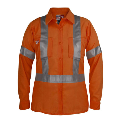 Big Bill Westex® UltraSoft® Women’s High Visibility FR Work Shirt - Orange - 288US7