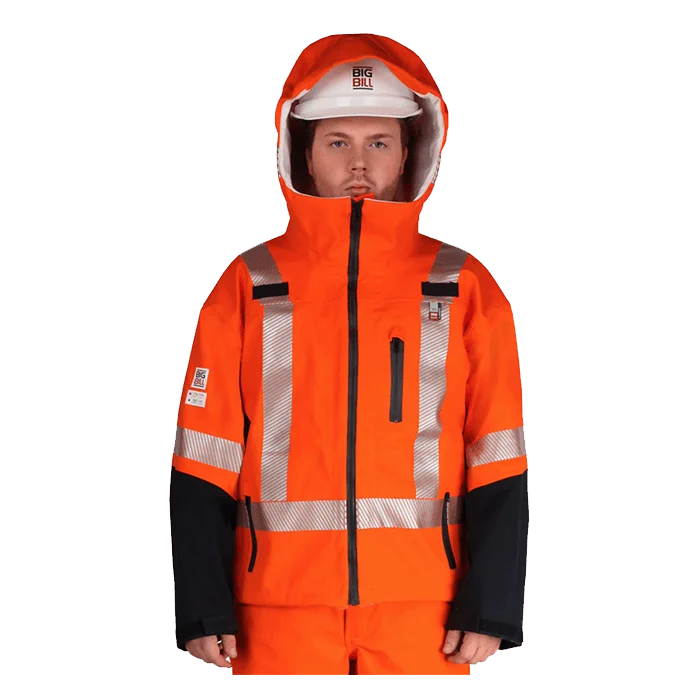 Big bill 100% Waterproof FR Rain Jacket with Reflective Material