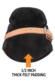 Tingley Alta Leather Knee Pads with 1/2" Felt Padding
