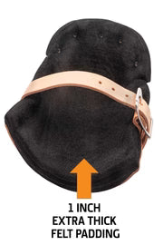 Tingley Alta Leather Knee Pads with 1" Felt Padding