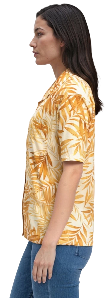Blue Generation Tonal Print Camp Shirt-BG3107