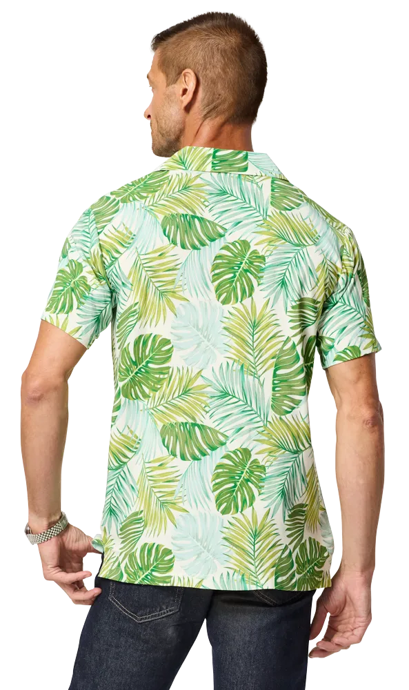 Blue Generation Adult Short-Sleeve Challis Camp Shirt-BG3110