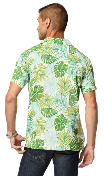 Blue Generation Adult Short-Sleeve Challis Camp Shirt-BG3110
