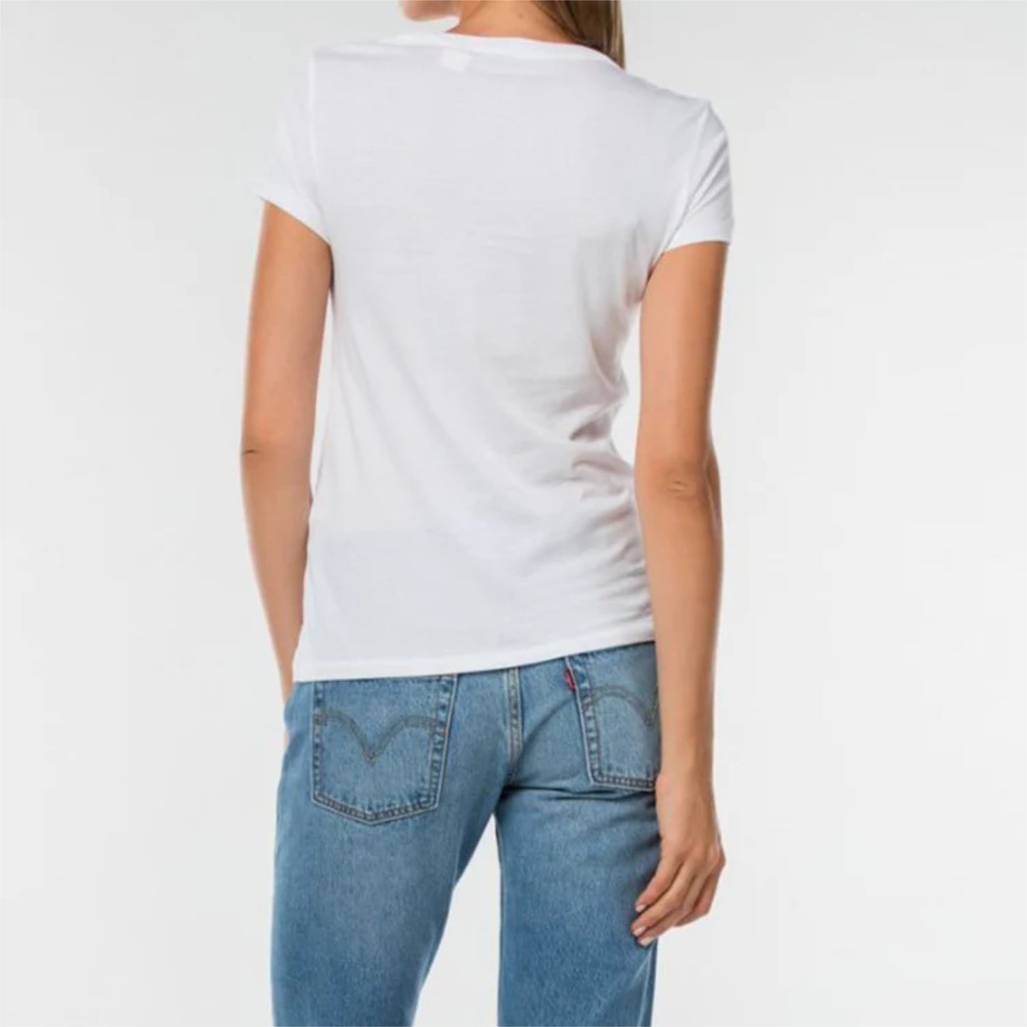 Levi's Slim Fit Red Logo Short Sleeve Shirt