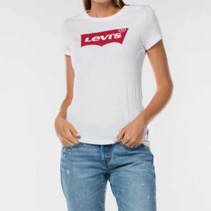 Levi's Slim Fit Red Logo Short Sleeve Shirt