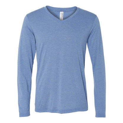 BELLA + CANVAS Unisex Long Sleeve V-Neck Tee - Basics Clothing Store