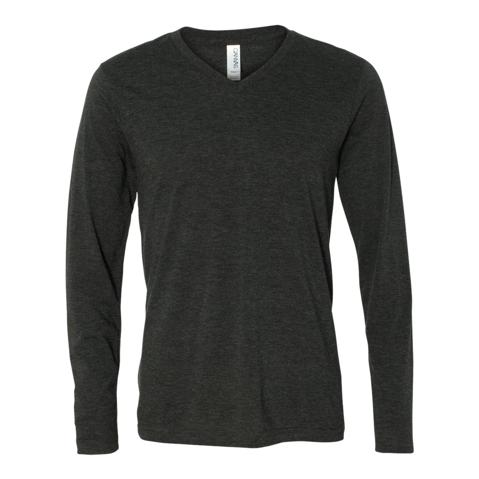 BELLA + CANVAS Unisex Long Sleeve V-Neck Tee - Basics Clothing Store
