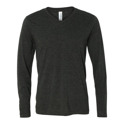 BELLA + CANVAS Unisex Long Sleeve V-Neck Tee - Basics Clothing Store