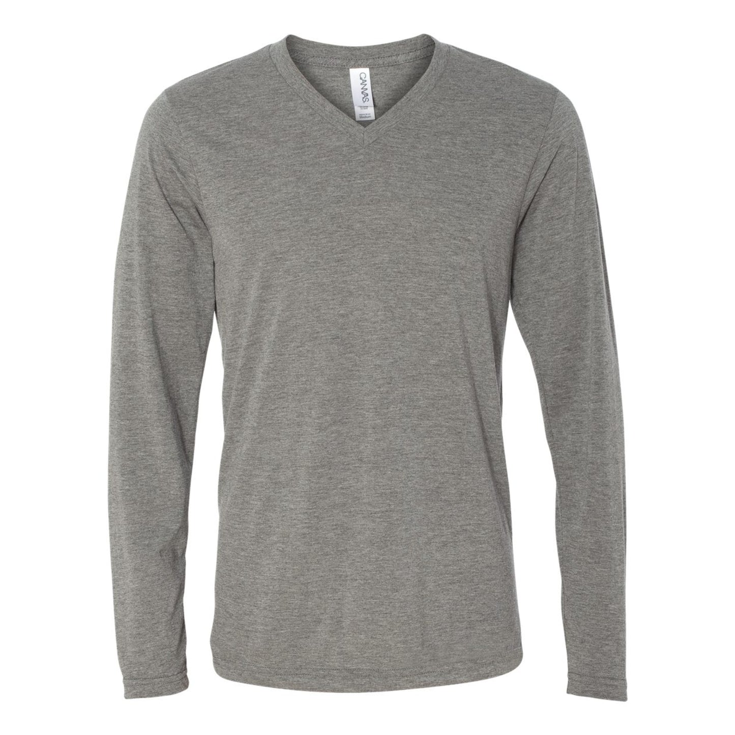 BELLA + CANVAS Unisex Long Sleeve V-Neck Tee - Basics Clothing Store