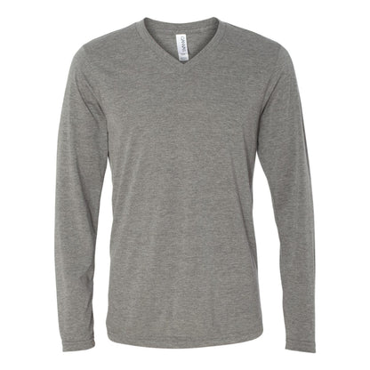 BELLA + CANVAS Unisex Long Sleeve V-Neck Tee - Basics Clothing Store