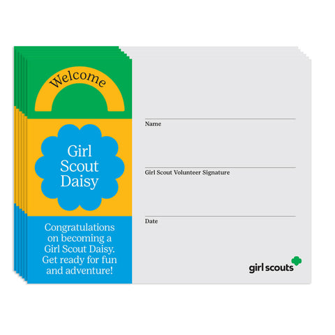 Daisy Welcome Certificate Pkg. of 12