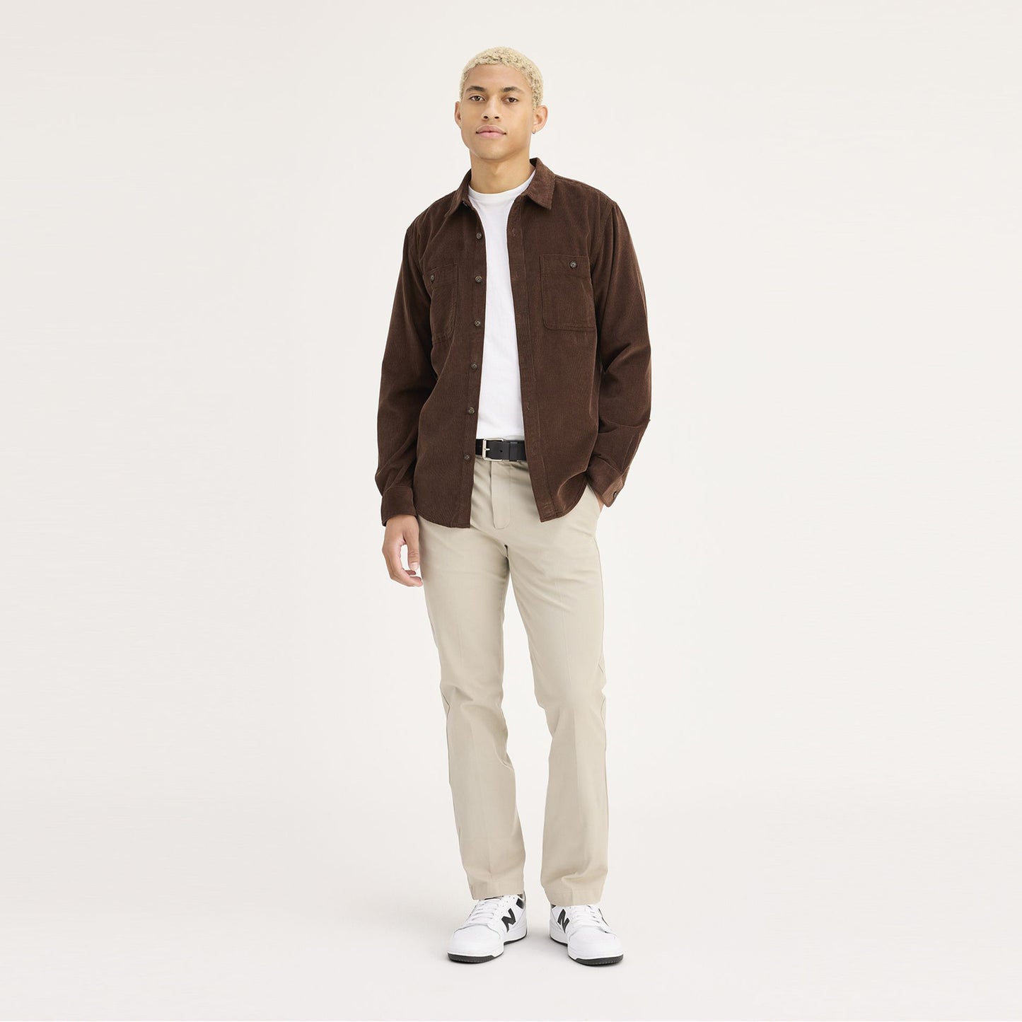 Dockers Men's 36272 Workday Slim Safari Men Beige, Clearance