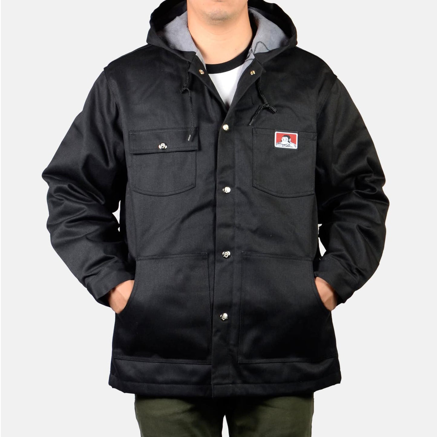 Ben Davis Hooded Jacket, Front Snap