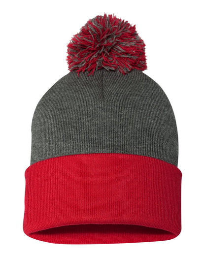 Sportsman - 12" Pom-Pom Cuffed Beanie - SP15