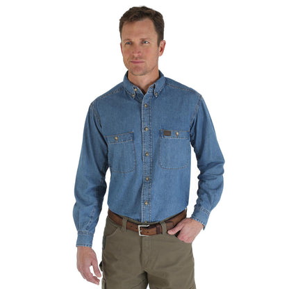 Wrangler® Riggs Workwear® Men's Denim Work Shirt - Antique