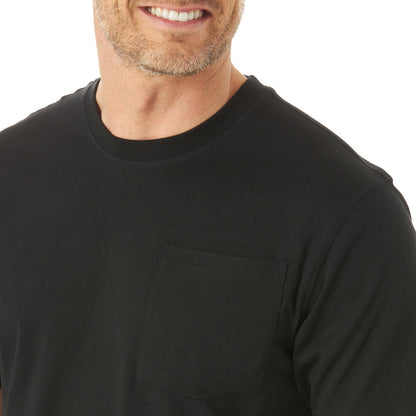 Wrangler® RIGGS Workwear® Short Sleeve 1 Pocket Performance T-Shirt - Black
