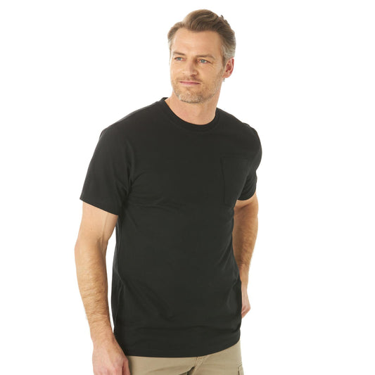 Wrangler® RIGGS Workwear® Short Sleeve 1 Pocket Performance T-Shirt - Black