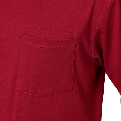 Wrangler® RIGGS Workwear® Short Sleeve 1 Pocket Performance T-Shirt - Currant Red