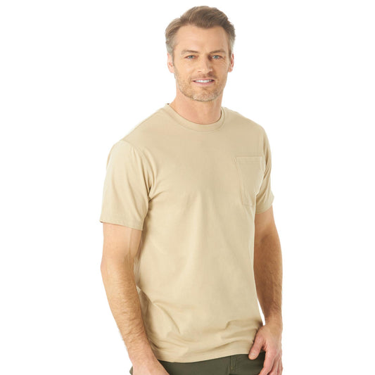 Wrangler® RIGGS Workwear® Short Sleeve 1 Pocket Performance T-Shirt - Khaki