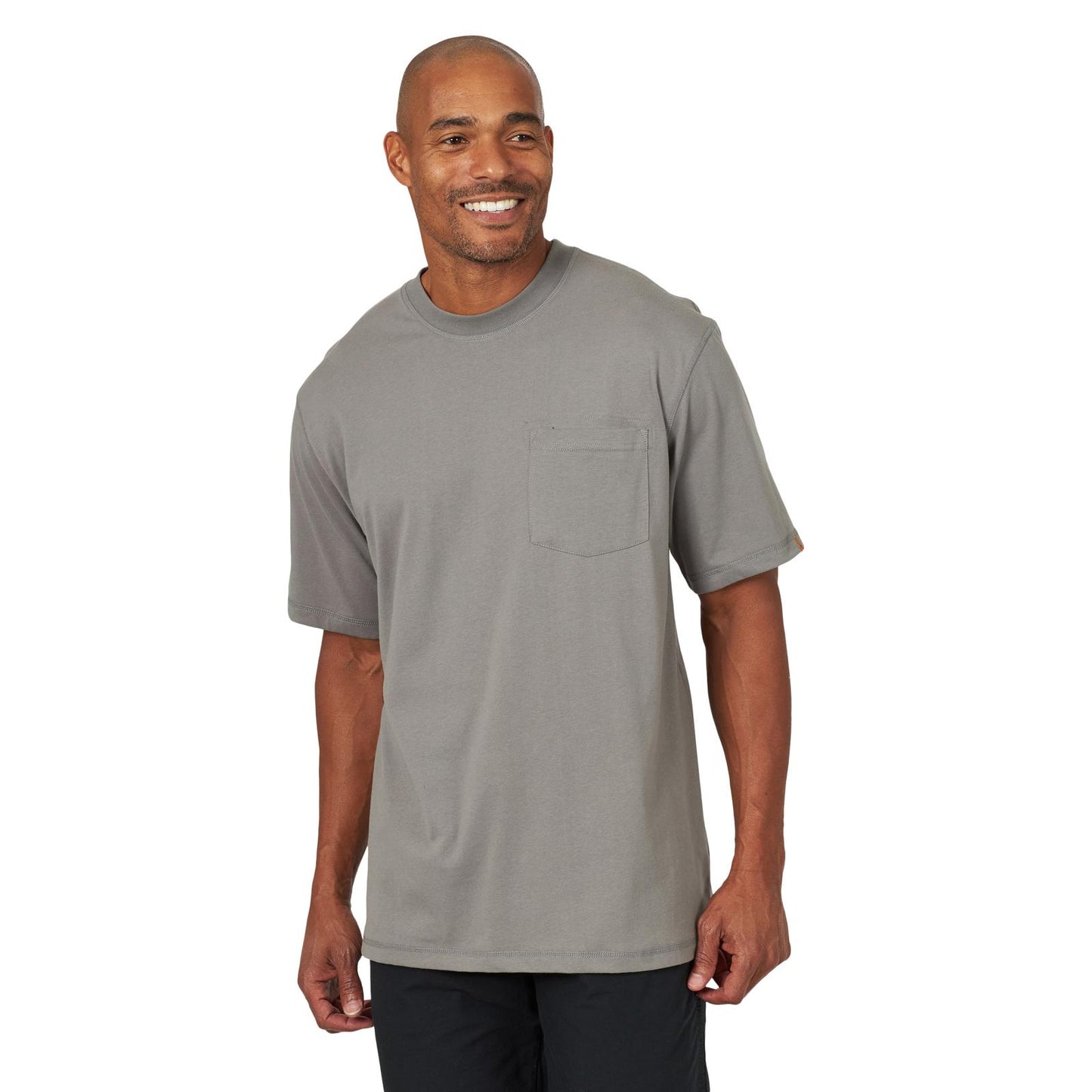 Wrangler® RIGGS Workwear® Short Sleeve 1 Pocket Performance T-Shirt - Nickel